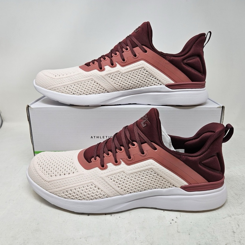 APL Men's Shoes in Cream and Burgundy